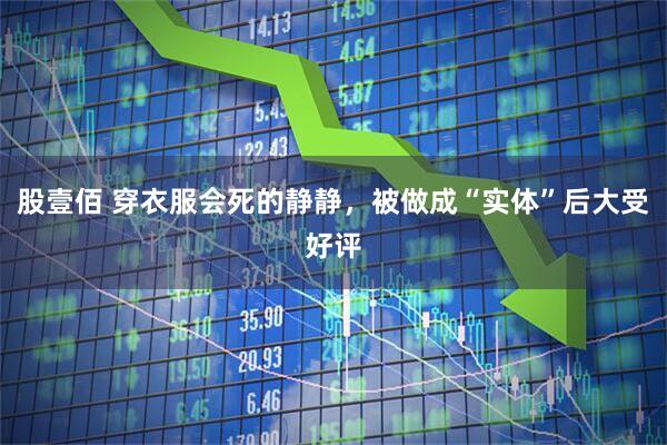 股壹佰 穿衣服会死的静静，被做成“实体”后大受好评