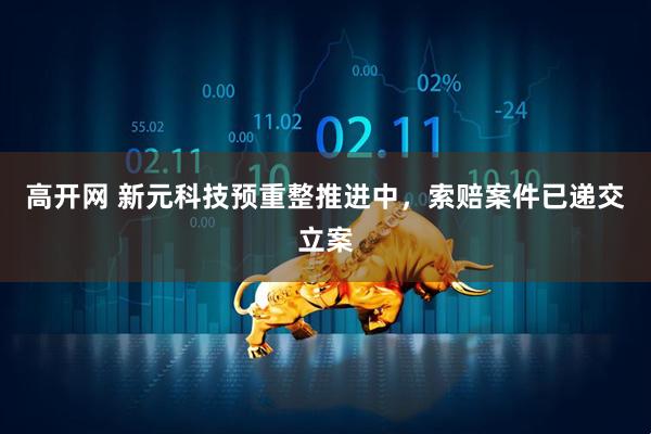 高开网 新元科技预重整推进中，索赔案件已递交立案