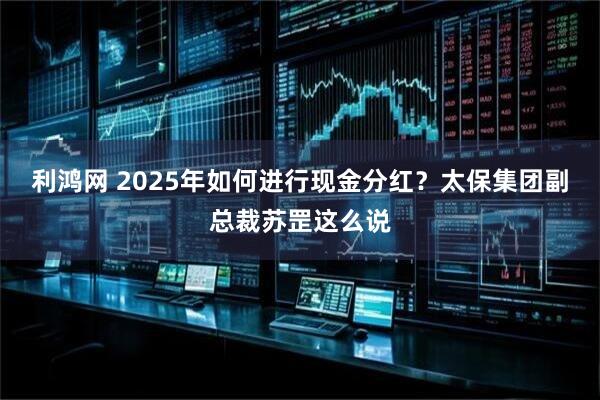 利鸿网 2025年如何进行现金分红？太保集团副总裁苏罡这么说